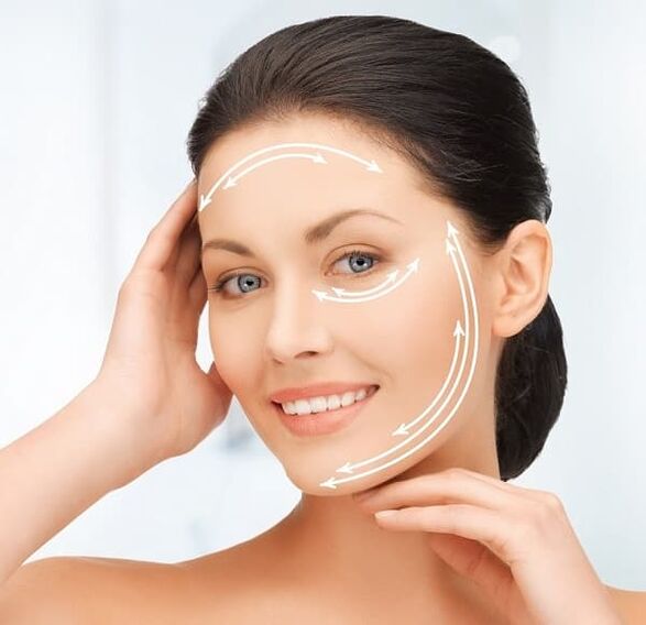 koreksi kontur wajah dan pengencangan kulit untuk peremajaan